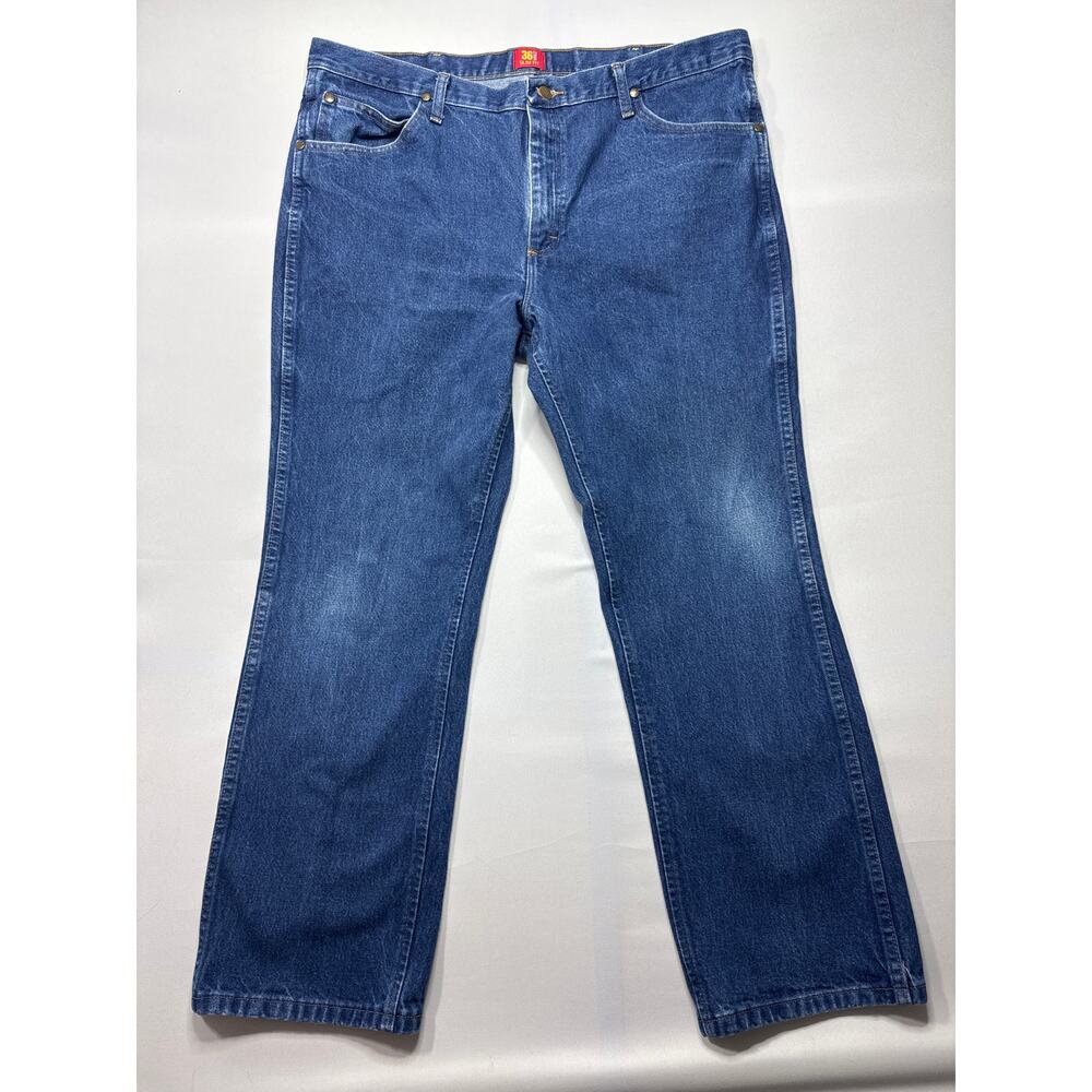 Wrangler Men's‎ 36MWZ Slim Fit Blue Jeans - Size 40x30 (40x29.5)